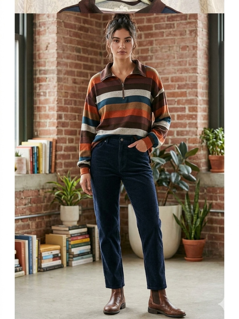 Entro Space Dye Cozy Knit Pullover Sweater Medium preppy, Retro Fall Ready